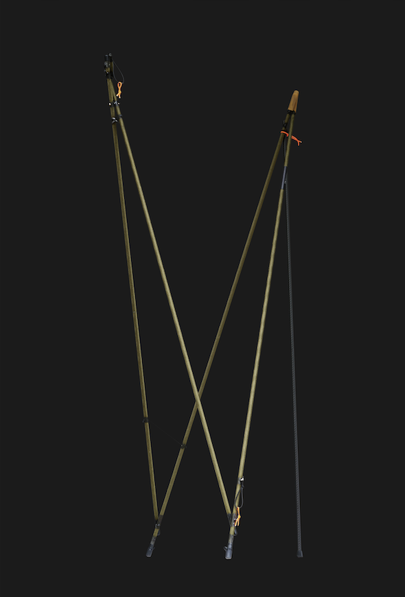 Carbon Ziel- und Bergstock Ultralight Silent